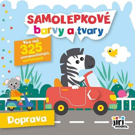 Samolepkové barvy a tvary pro nejmenší Doprava
