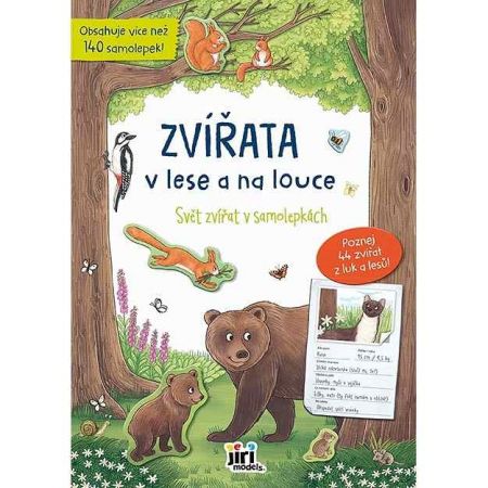 Svět zvířat v samolepkách Zvířata v lese a na louce 