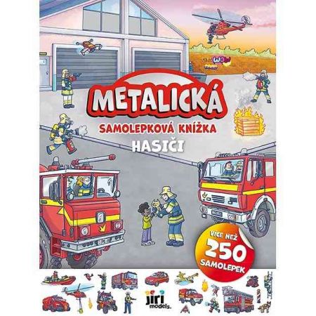 Metalická samolepková knížka Hasiči
