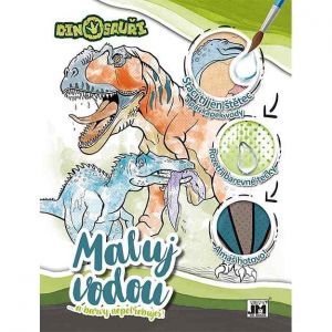 Maluj vodou A4 Dinosauři