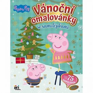 Vánoční omalovánky se samolepkami Prasátko Peppa