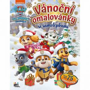 Vánoční omalovánky se samolepkami Tlapková patrola