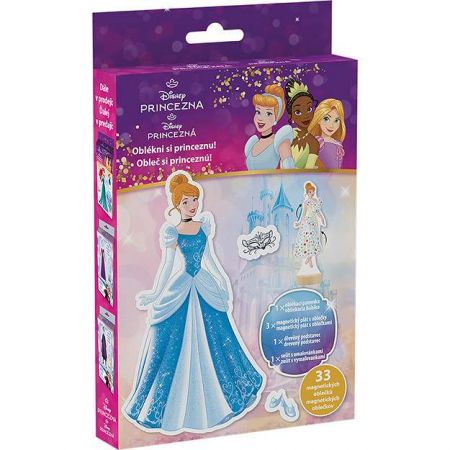 Magnetické oblékání s omalovánkou Disney Princezny
