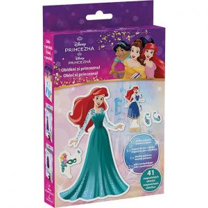 Magnetické oblékání s omalovánkou Disney Princezny