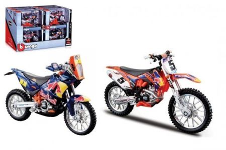Burago 1:18 RACE Moto Red Bull KTM 2 druhy