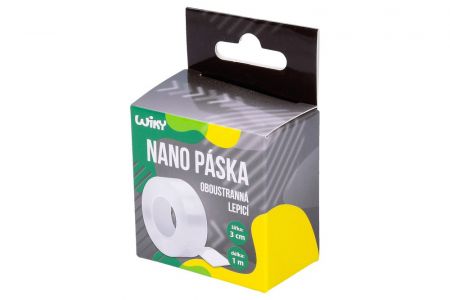 Oboustranná lepící nano páska, 1m x 3cm