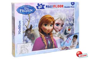 Frozen Puzzle Maxi 60 Elsa a Anna oboustranné 70x50 cm