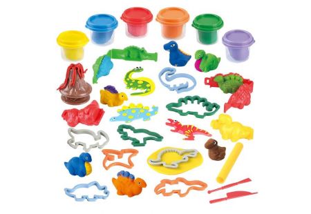 Playgo Modelína dinosaurus 6x56g