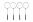 Rakety na badminton set 2ks 63 cm