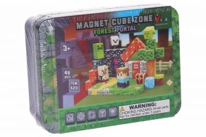 Stavebnice Magnet Cube Zone - Forest Portal 48 dílků