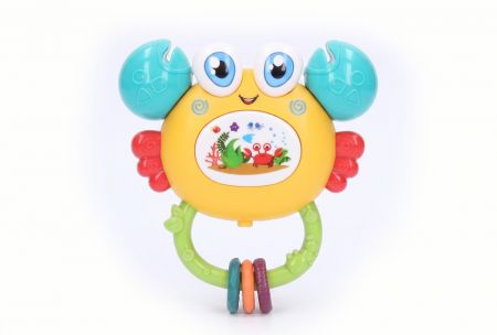 Chrastítko krab s efekty 12cm