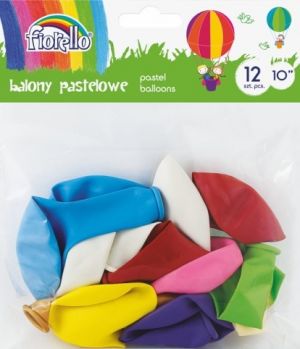 Balónky 12ks Fiorello pastel mix 10" 170-2453
