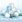 Ubrousky DAISY L (20ks) XMAS Blue Silver Composition