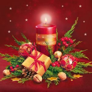Ubrousky MAKI L (20ks) Red Candle Rich Composition