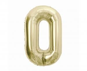 Balónek fóliový BEAUTY&CHARM 85 cm champagne "0"