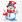 Ubrousky PAW TETE L (20ks) Watercolor Snowman