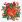 Ubrousky PAW Dekor C (20ks) Poinsettia with Cones
