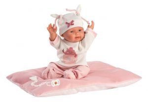 Llorens 26312 NEW BORN HOLČIČKA - realistická panenka miminko s celovinylovým tělem - 26 c