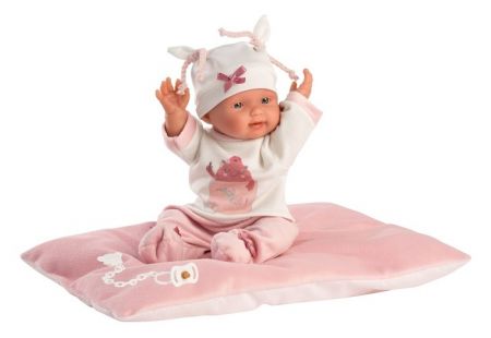 Llorens 26312 NEW BORN HOLČIČKA - realistická panenka miminko s celovinylovým tělem - 26 c