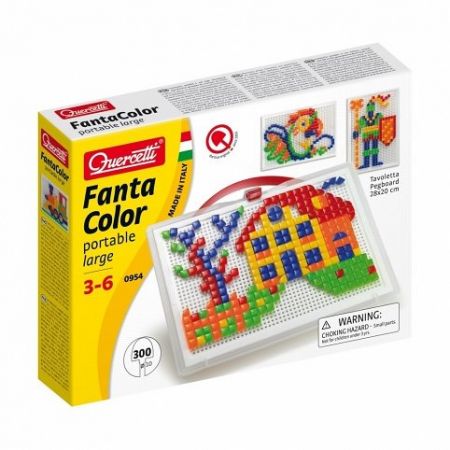 Quercetti Mozaika FantaColor Portable 300 ks TVARY