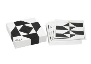 Detoa Hlavolam Tangram černobílý