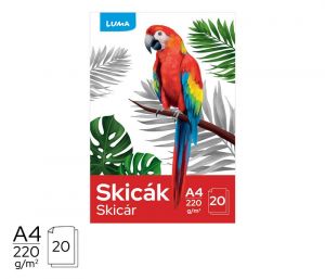 Skicák A4 20l LUMA