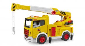 BRUDER 03471 (3471) Nákladní žlutý jeřáb Roadmax