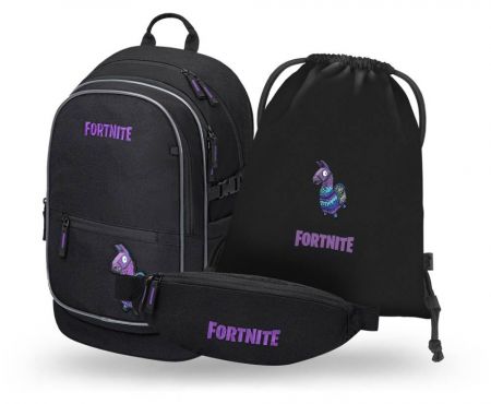BAAGL SET 3 Core Fortnite Llama: batoh, sáček, ledvinka GRS