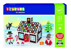 Zažehlovací korálky Vánoce 5000ks plast v krabici 27x18,5cm