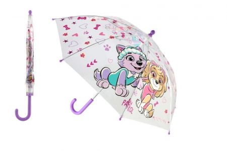 Deštník průhledný Tlapková patrola/Paw patrol 60cm
