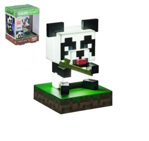 Lampička Panda Minecraft na baterie v krabičce 10,5x14x9cm