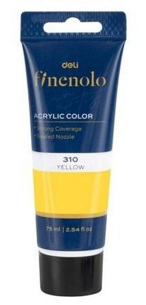 Akrylová barva 75ml Světle žlutá