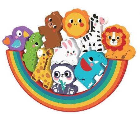 2Kids Toys Balanční puzzle se zvířátky 2 v 1