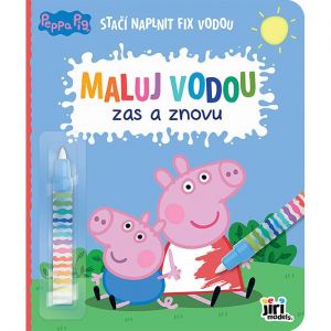 Omalovánka Maluj vodou zas a znovu Prasátko Peppa
