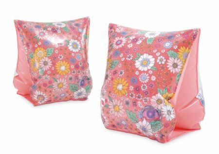 Nafukovací rukávky Sweet Blossom růžové 23x15cm v krabičce