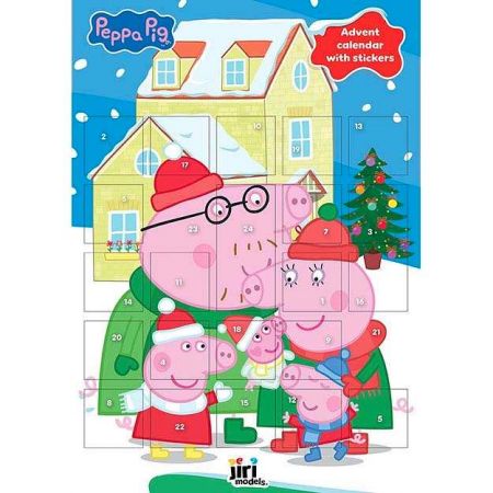 Adventní kalendář se samolepkami Prasátko Peppa