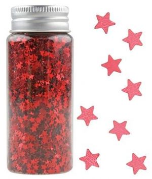 Konfety mini hvězdičky v tubě červené 55g