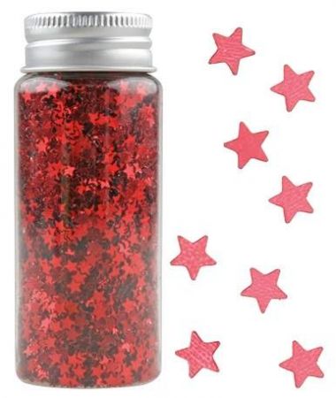 Konfety mini hvězdičky v tubě červené 55g