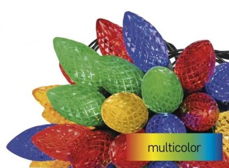 Osvětlení řetěz šišky 9,8 m, 50 LED, multicolor