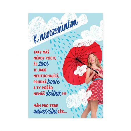 ALBI Hrací přání k narozeninám - Univerzální lék