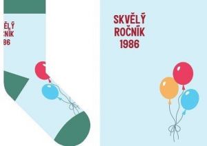 ALBI Barevné ponožky - Skvělý ročník 1986, vel. 42-46