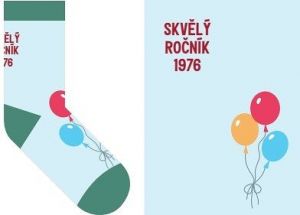 ALBI Barevné ponožky - Skvělý ročník 1976, vel. 42-46
