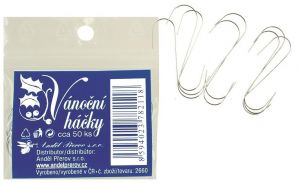 Vánoční závěsné háčky 50 ks, 5 cm