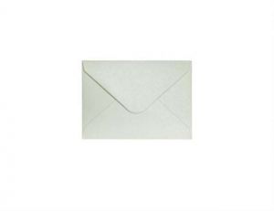 Ozdobné obálky Pearl - 7 x 10 cm, 150 g/m2, perleťové, světle stříbrné, 10 ks
