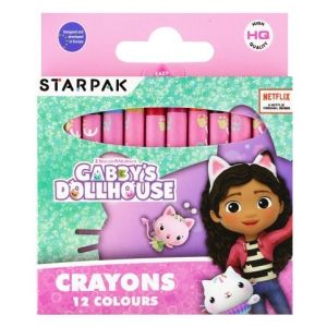 Voskové pastelky 12 barev Gabby’s Dollhouse