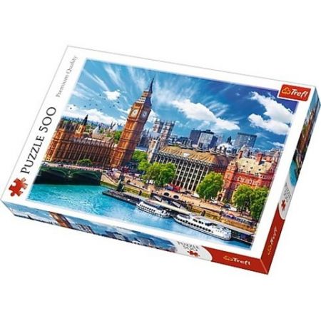 Puzzle 500 dílků Trefl – Slunečný Londýn