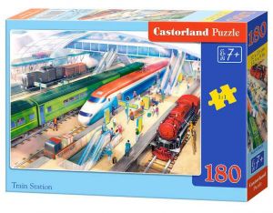 Castorland Puzzle 180 dílků – Vlakové nádraží