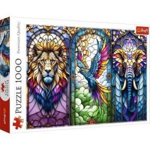 Puzzle 1000 dílků Trefl – 1000el Zvířata z vitráží