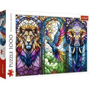 Puzzle 1000 dílků Trefl – 1000el Zvířata z vitráží