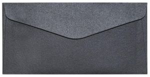 Ozdobné obálky Pearl - DL, 150 g/m2, perleťově černé